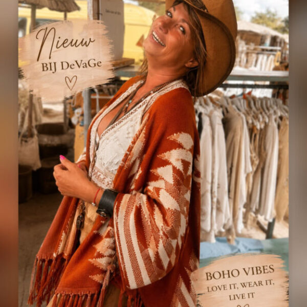 Desert Soul Poncho – Rusty Western